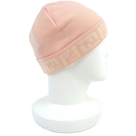 Fendi Wool Zucca Pattern Knit Cap Beanie Pink main image 6